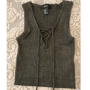 F21 Sweater Knit Crop Top